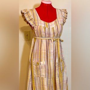 New with Tags Christy Dawn Bennet Dress, Honey Plaid, Size Small